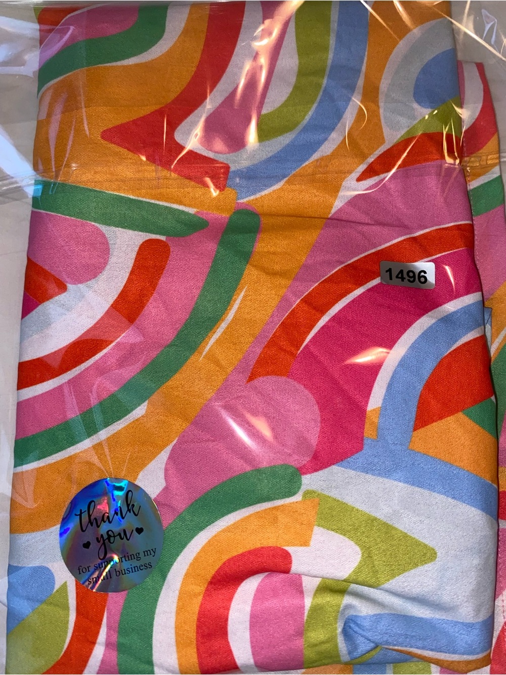 Colorful Wave-Print Halter Blouse - Pink Multi - Picture 7 of 7